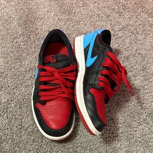 Air Jordan low retro blue and red